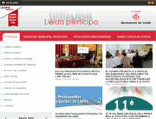 Tablet Screenshot of lleidaparticipa.cat